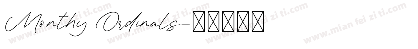 Monthy Ordinals字体转换